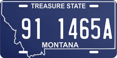 MT license plate 911465A
