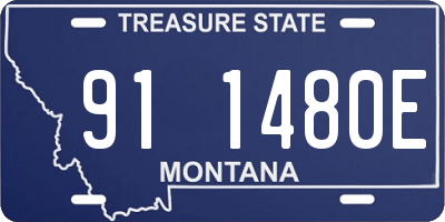 MT license plate 911480E