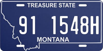 MT license plate 911548H