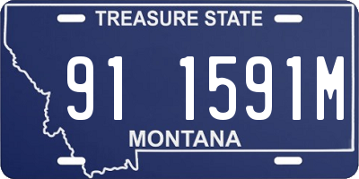 MT license plate 911591M