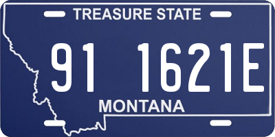 MT license plate 911621E