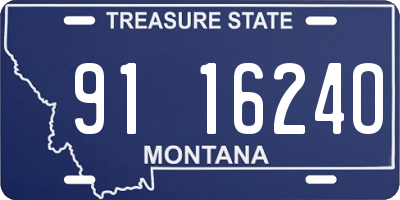 MT license plate 911624O