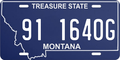 MT license plate 911640G
