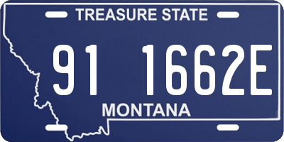MT license plate 911662E