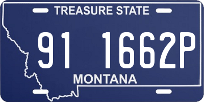 MT license plate 911662P