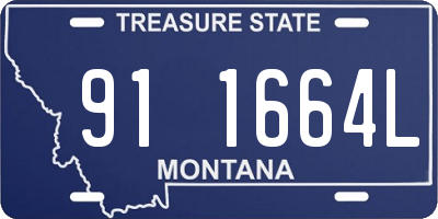 MT license plate 911664L