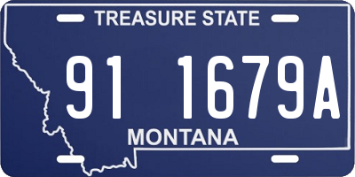 MT license plate 911679A