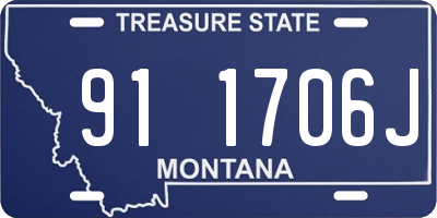 MT license plate 911706J