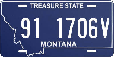 MT license plate 911706V