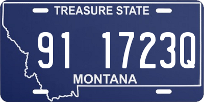 MT license plate 911723Q