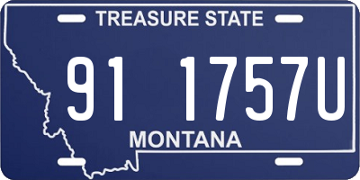 MT license plate 911757U