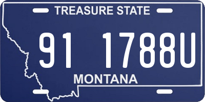 MT license plate 911788U