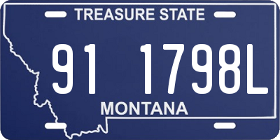 MT license plate 911798L