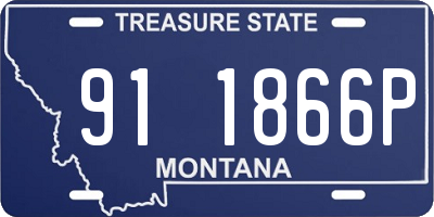 MT license plate 911866P