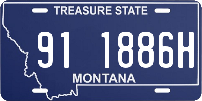 MT license plate 911886H