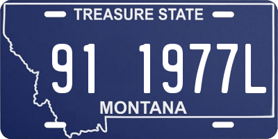 MT license plate 911977L