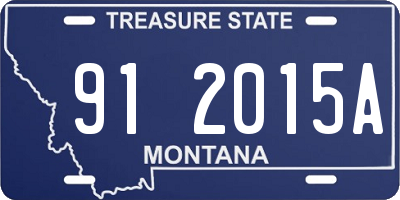 MT license plate 912015A
