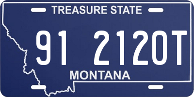 MT license plate 912120T