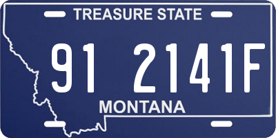 MT license plate 912141F