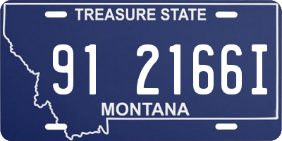 MT license plate 912166I