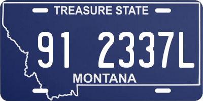 MT license plate 912337L