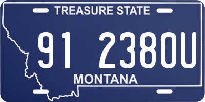 MT license plate 912380U