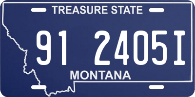 MT license plate 912405I