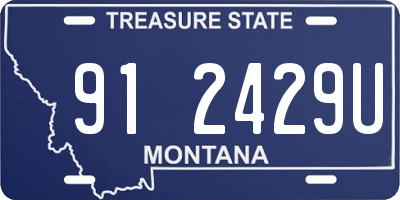 MT license plate 912429U
