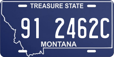 MT license plate 912462C
