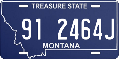 MT license plate 912464J