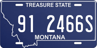 MT license plate 912466S
