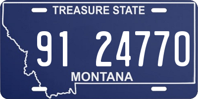 MT license plate 912477O