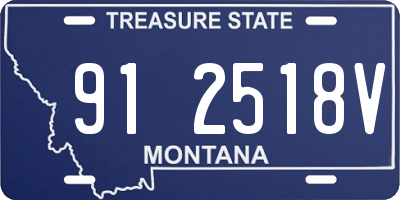 MT license plate 912518V