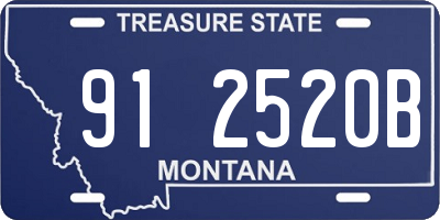 MT license plate 912520B