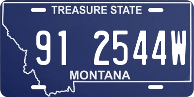MT license plate 912544W