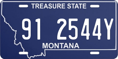 MT license plate 912544Y