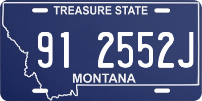 MT license plate 912552J