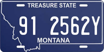 MT license plate 912562Y