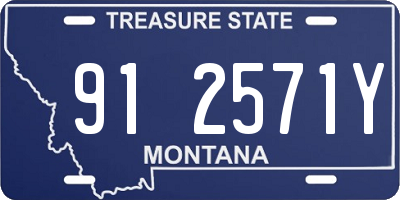 MT license plate 912571Y