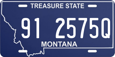 MT license plate 912575Q