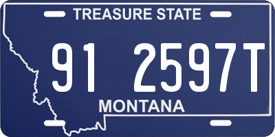 MT license plate 912597T