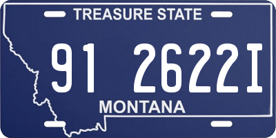 MT license plate 912622I