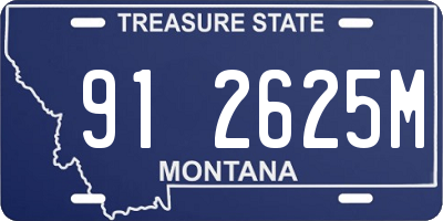 MT license plate 912625M