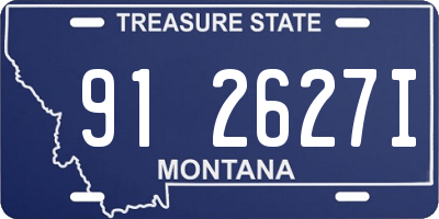 MT license plate 912627I