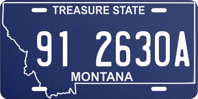 MT license plate 912630A