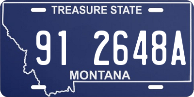 MT license plate 912648A