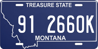 MT license plate 912660K