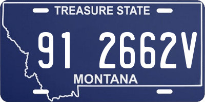 MT license plate 912662V