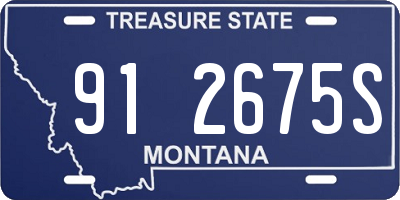 MT license plate 912675S
