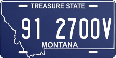 MT license plate 912700V